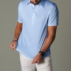 Classic Sky Blue Polo Shirt for Men